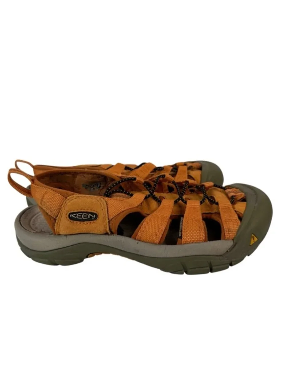 KEEN Newport H2 Hybrid Water Hiking Closed Toe Sandals Orange Women's 8
